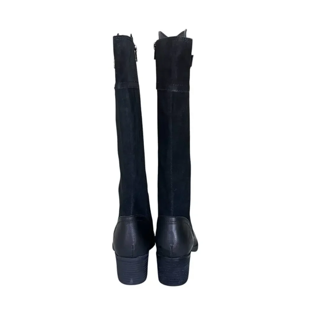 B.o.c Born Concept Austell Suede and Synthetic Double Zip Knee High Boots 8 M